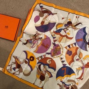 Hermes Vintage Un Amour De Cheval Silk Scarf